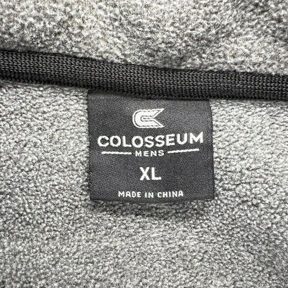 Colosseum Men's Gray Vanderbilt Commodores 1/4 Button Fleece Pullover - Picture 8 of 9